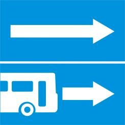 Rẽ ra đường có làn đường dành cho ô tô khách