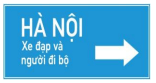 Chỉ hướng đường phải đi cho từng loại xe