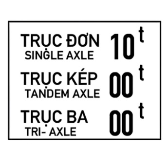 Tải trọng trục hạn chế qua cầu